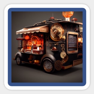 Steampunk Tokyo Ramen Food Truck Sticker